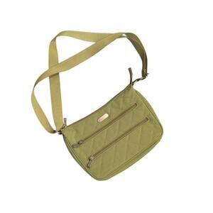 Baggallini Quilted Crossbody Lime Green